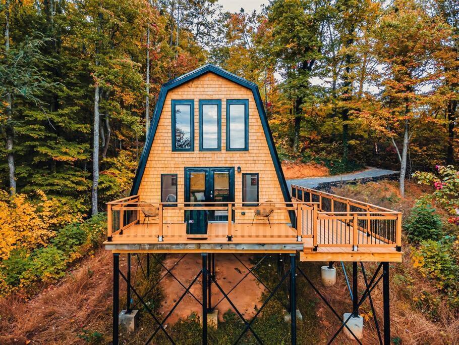 Secluded Mtn View New! 10 Mins To Gatlinburg Or Park Villa Kültér fotó