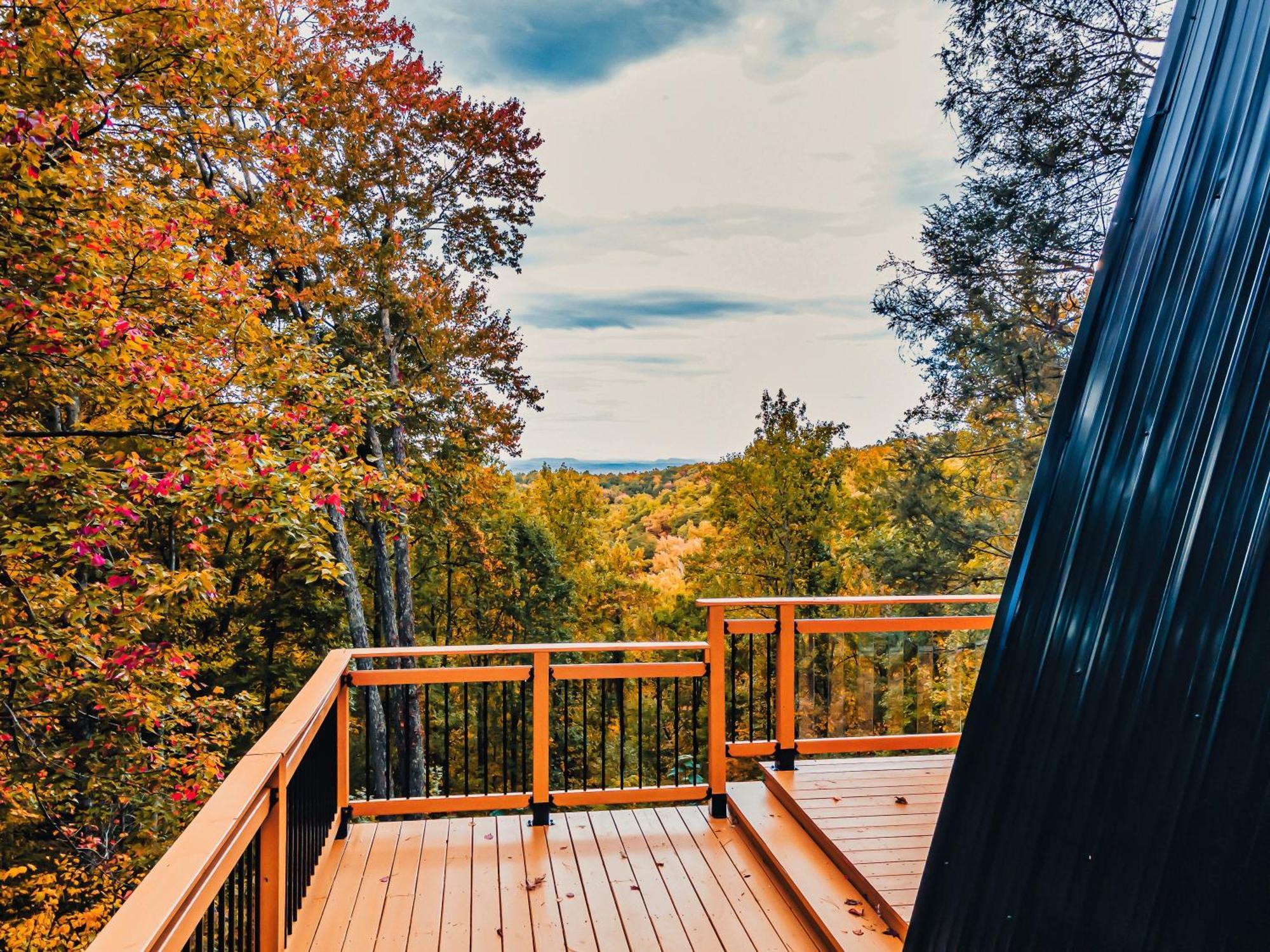 Secluded Mtn View New! 10 Mins To Gatlinburg Or Park Villa Kültér fotó